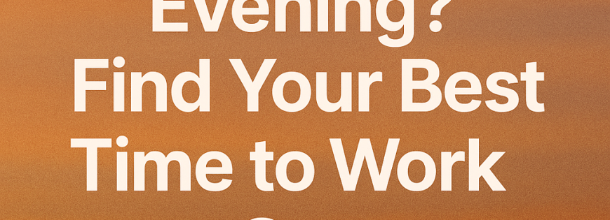 morning vs evening workouts